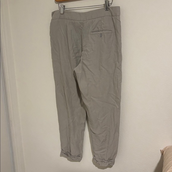 Wilfred Linen Blend Cropped Grey Lightweight Pants Size 4 - Picture 3 of 9